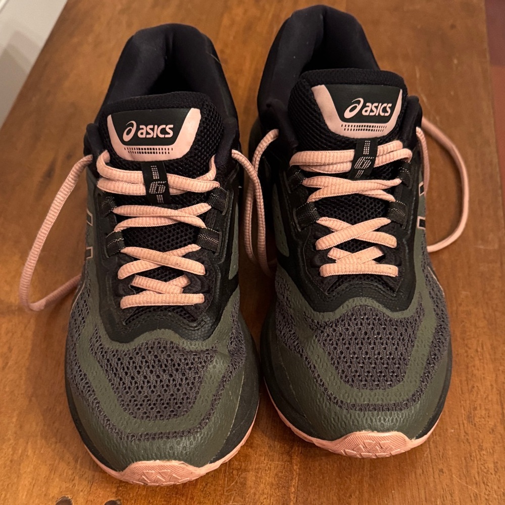 ASICS Women's Athletic Shoes - Black and Pink